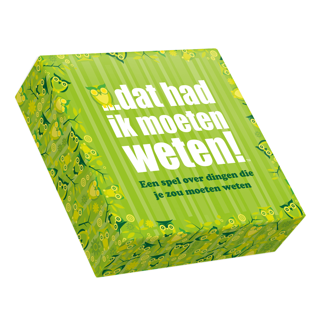 Dat had ik moeten weten!