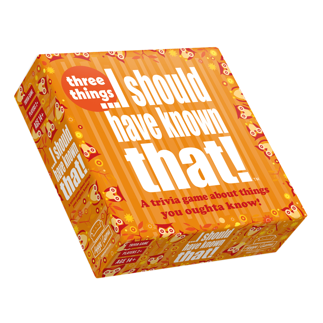 I should have known that! - Three things